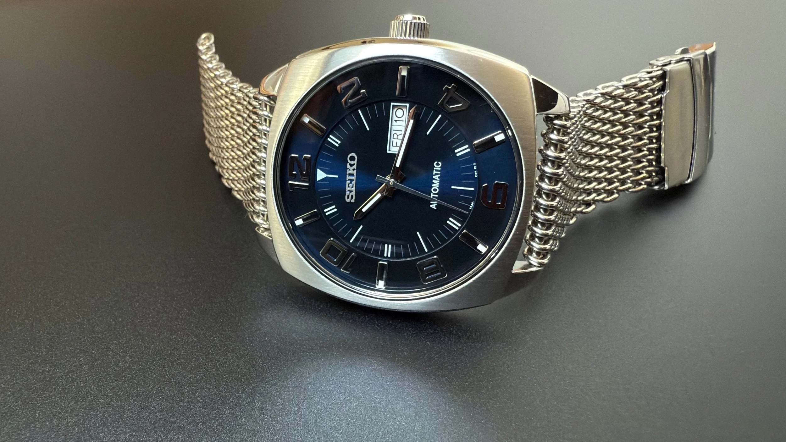 Seiko Recraft 7S26-04B0 SNKM97 OEM + shark mesh bracelet